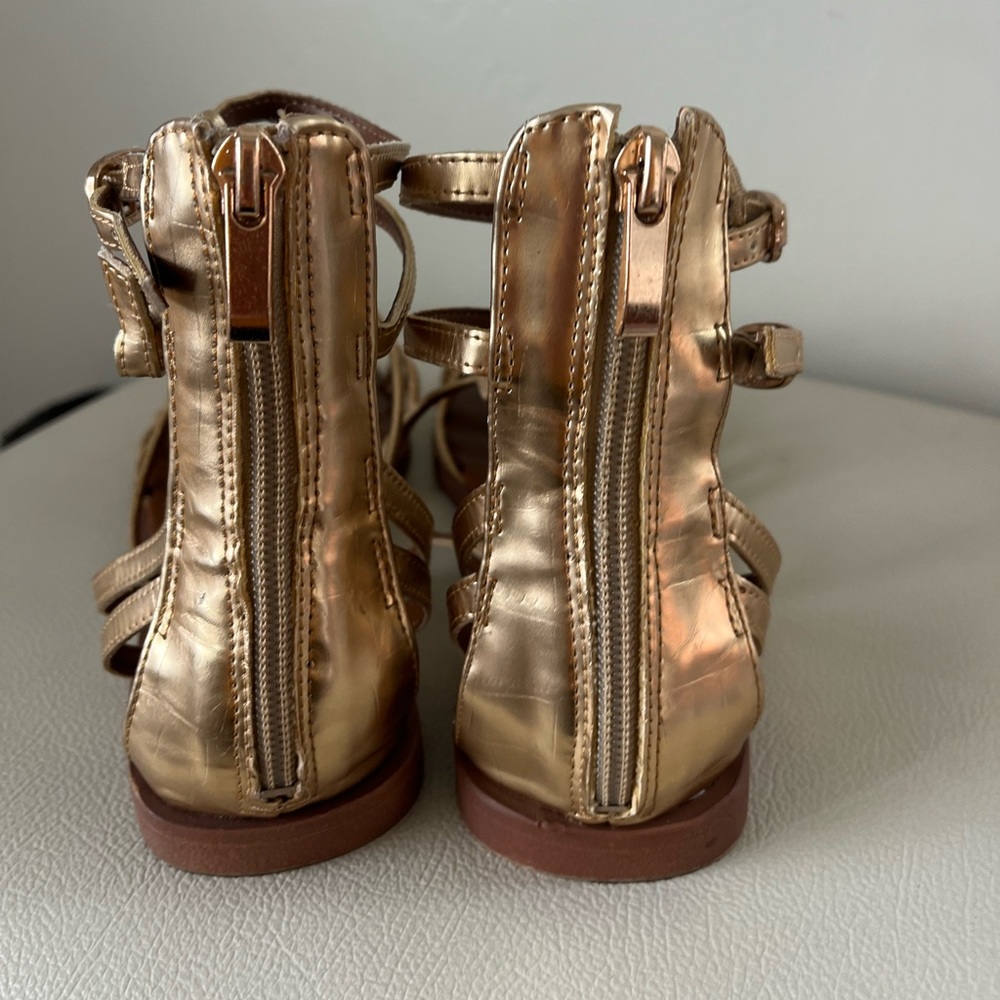 Franco Sarto Melour Gold gladiator Sandals Size 9.5 - Picture 4 of 9